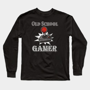 Old School Gamer Joystick Long Sleeve T-Shirt